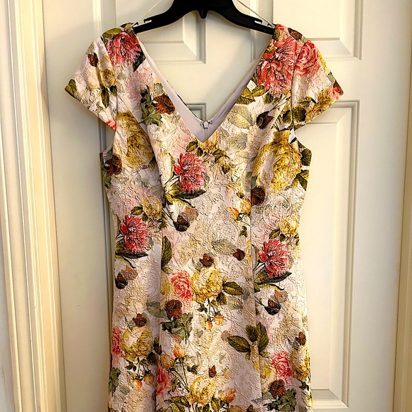 Adrianna Papell | Dresses | Beautiful Floral Dress Perfect For Wedding